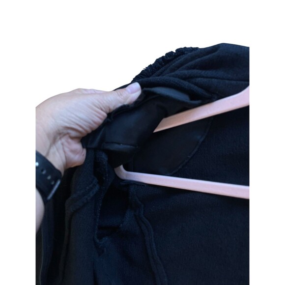 ST. JOHN CAVIAR KNIT FULL ZIP WOMENS FRINGED BLAZER BLACK CLASSY SZ 6 POCKETS - Picture 15 of 16